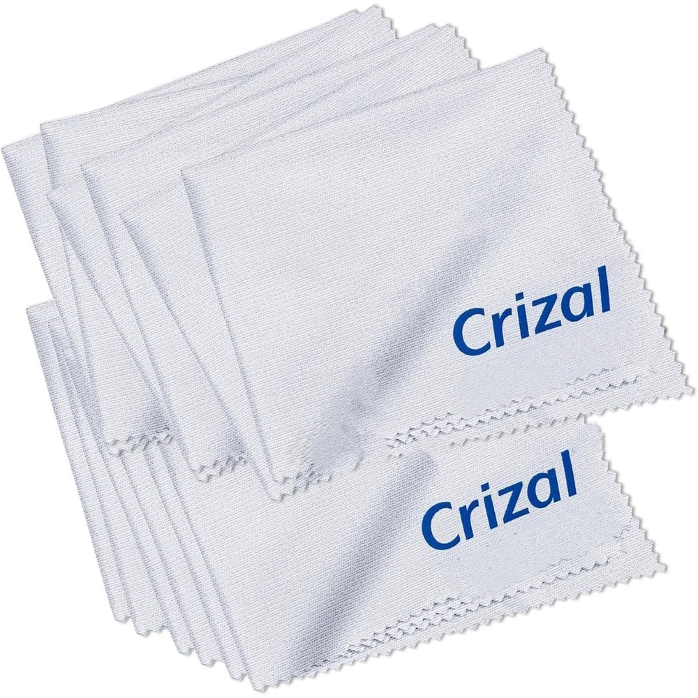 CRIZAL Microfiber Cleaning Cloths for Glasses & AR Coated Lenses, 12 Pack